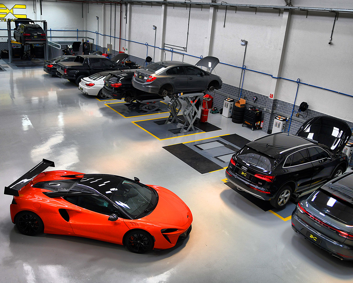 Arte Carros Oficina Premium Visão de Cima
